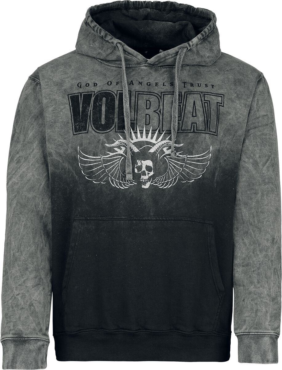 Volbeat Kapuzenpullover - Logo - S bis L - für Männer - Größe S - grau  - EMP exklusives Merchandise! von Volbeat