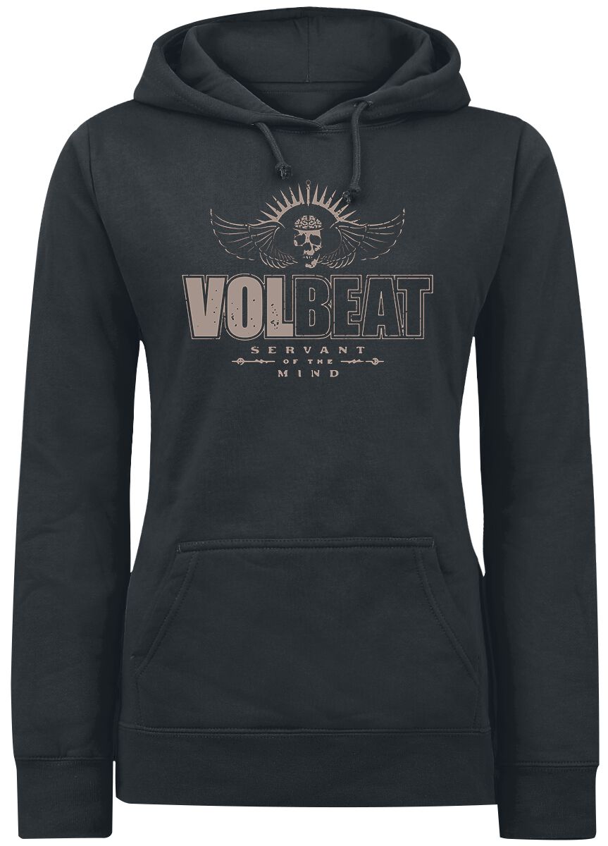 Volbeat Kapuzenpullover - Servant of the mind - S bis XL - für Damen - Größe S - schwarz  - EMP exklusives Merchandise! von Volbeat