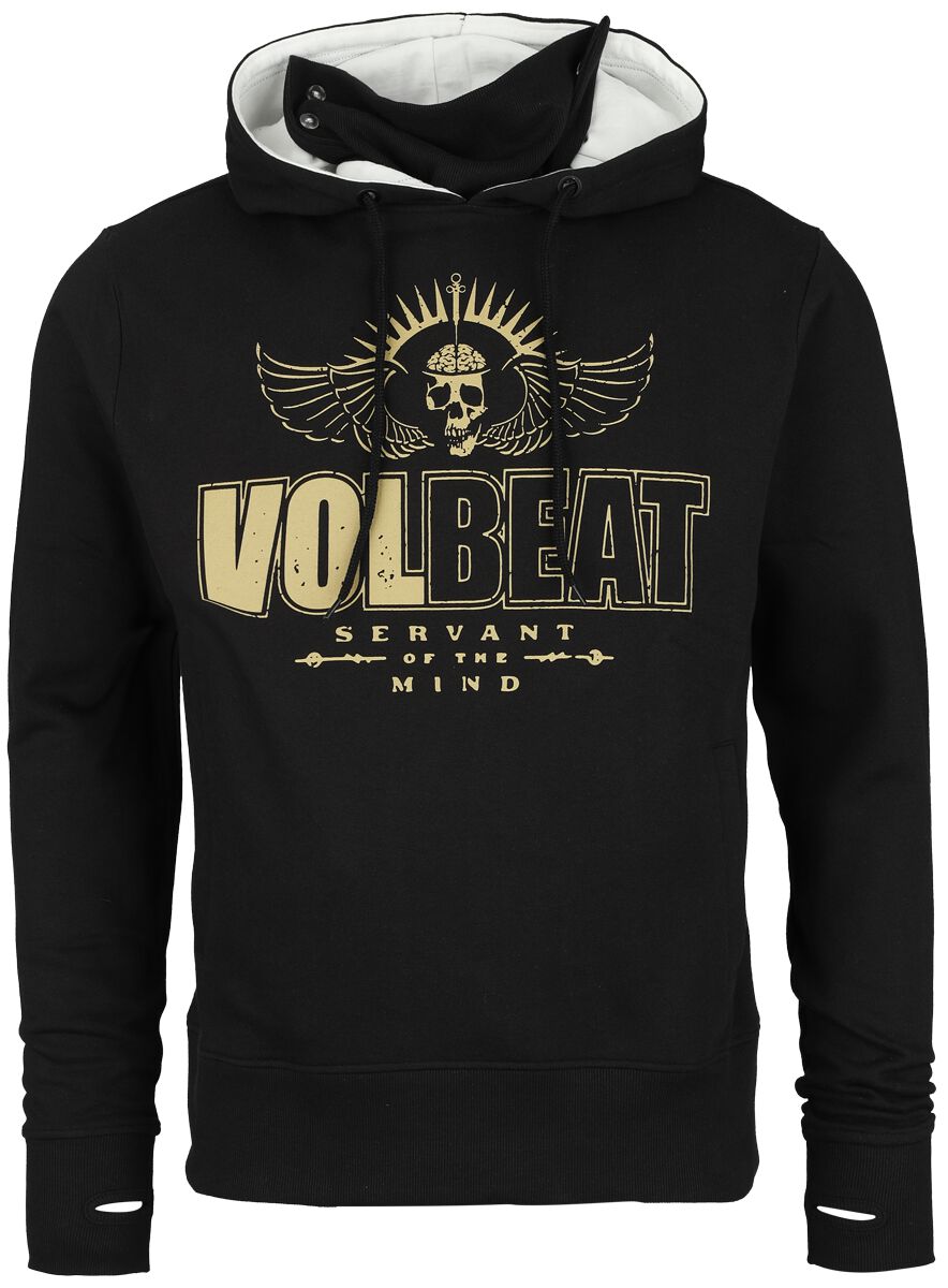 Volbeat Kapuzenpullover - Skull - S bis M - für Männer - Größe M - schwarz  - EMP exklusives Merchandise! von Volbeat