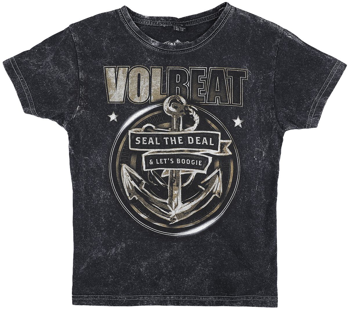 Volbeat Kids - Rewind, Replay, Rebound T-Shirt charcoal in 134/140 von Volbeat