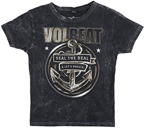 Volbeat Kids - Rewind, Replay, Rebound Unisex T-Shirt Charcoal 122/128 von Volbeat