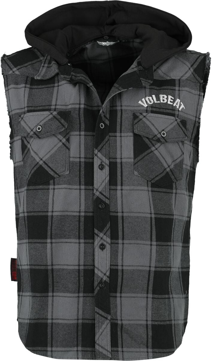 Volbeat Kurzarmhemd - EMP Signature Collection - S - für Männer - Größe S - schwarz/grau  - EMP exklusives Merchandise! von Volbeat