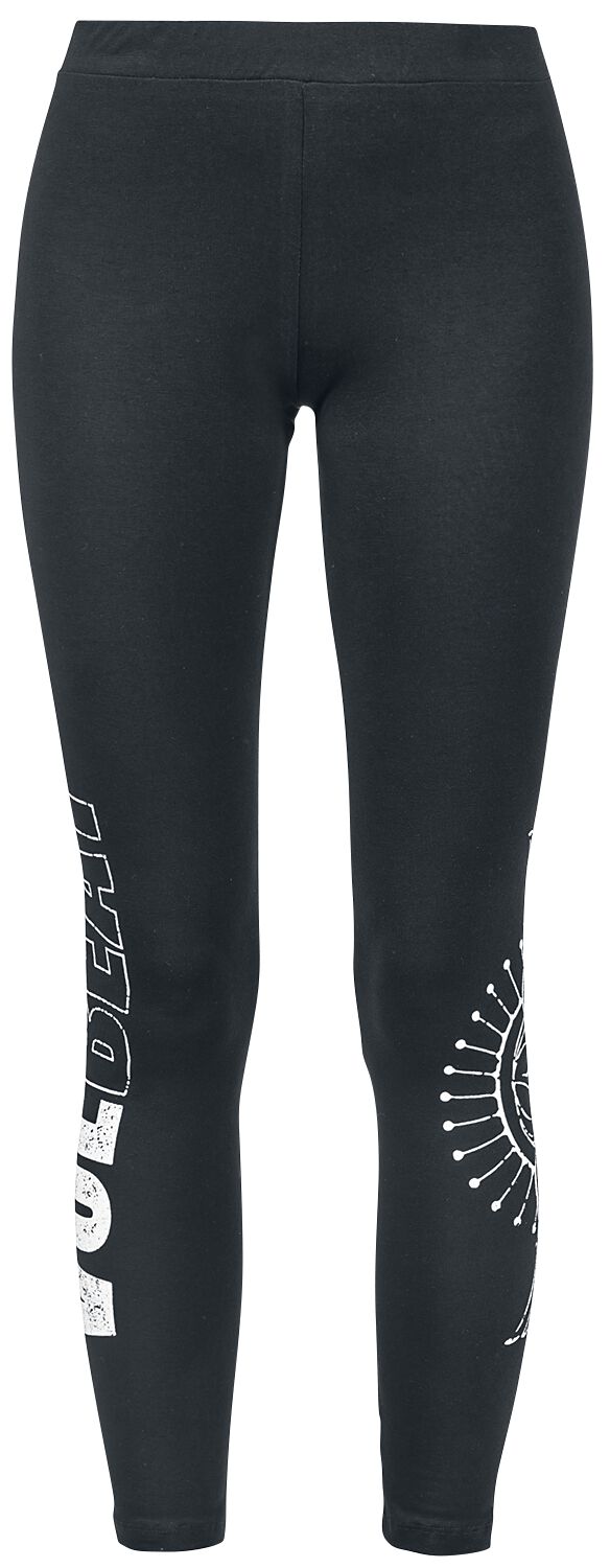 Volbeat Leggings - S bis XXL - für Damen - Größe L - schwarz  - EMP exklusives Merchandise! von Volbeat