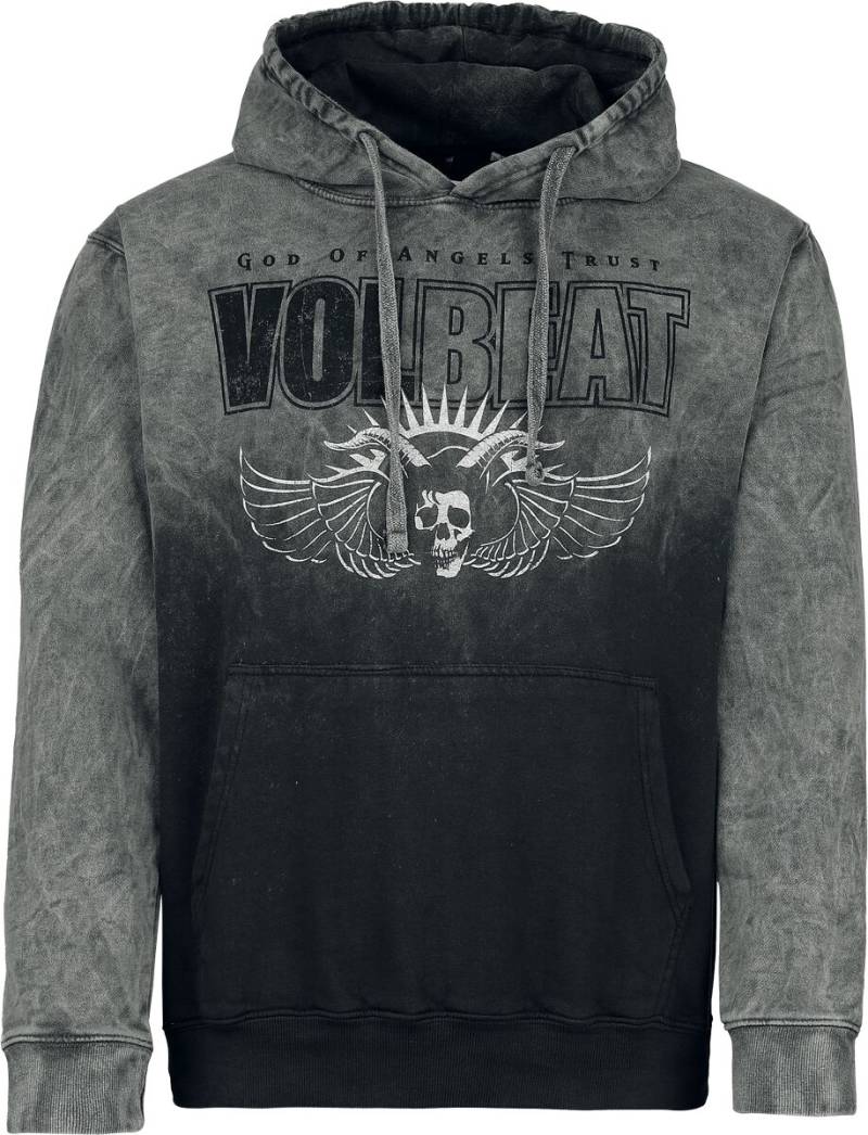 Volbeat Logo Kapuzenpullover grau in M von Volbeat