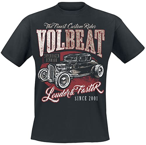 Volbeat Louder and Faster Männer T-Shirt schwarz 4XL 100% Baumwolle Band-Merch, Bands, Nachhaltigkeit von Volbeat