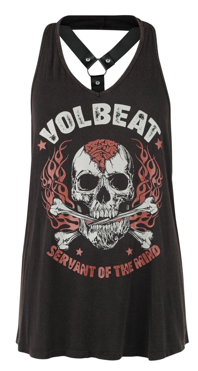 Volbeat Neckholder - EMP Signature Collection - S bis XXL - für Damen - Größe XL - graubraun  - EMP exklusives Merchandise! von Volbeat