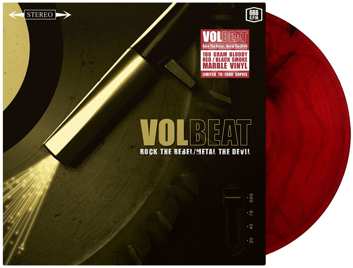 Volbeat Rock the rebel / Metal the devil LP marmoriert von Volbeat