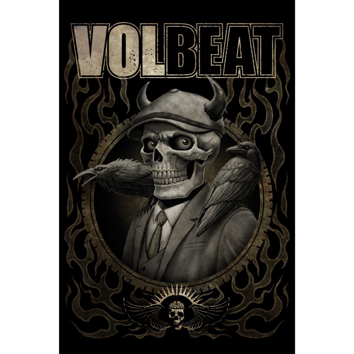 Volbeat Skeleton Poster multicolor von Volbeat