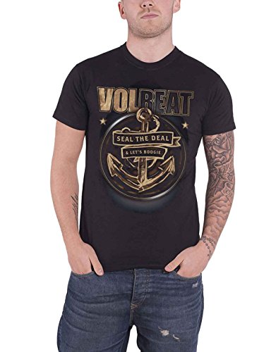 Volbeat T Shirt Anchor Band Logo Nue offiziell Herren Schwarz S von Volbeat