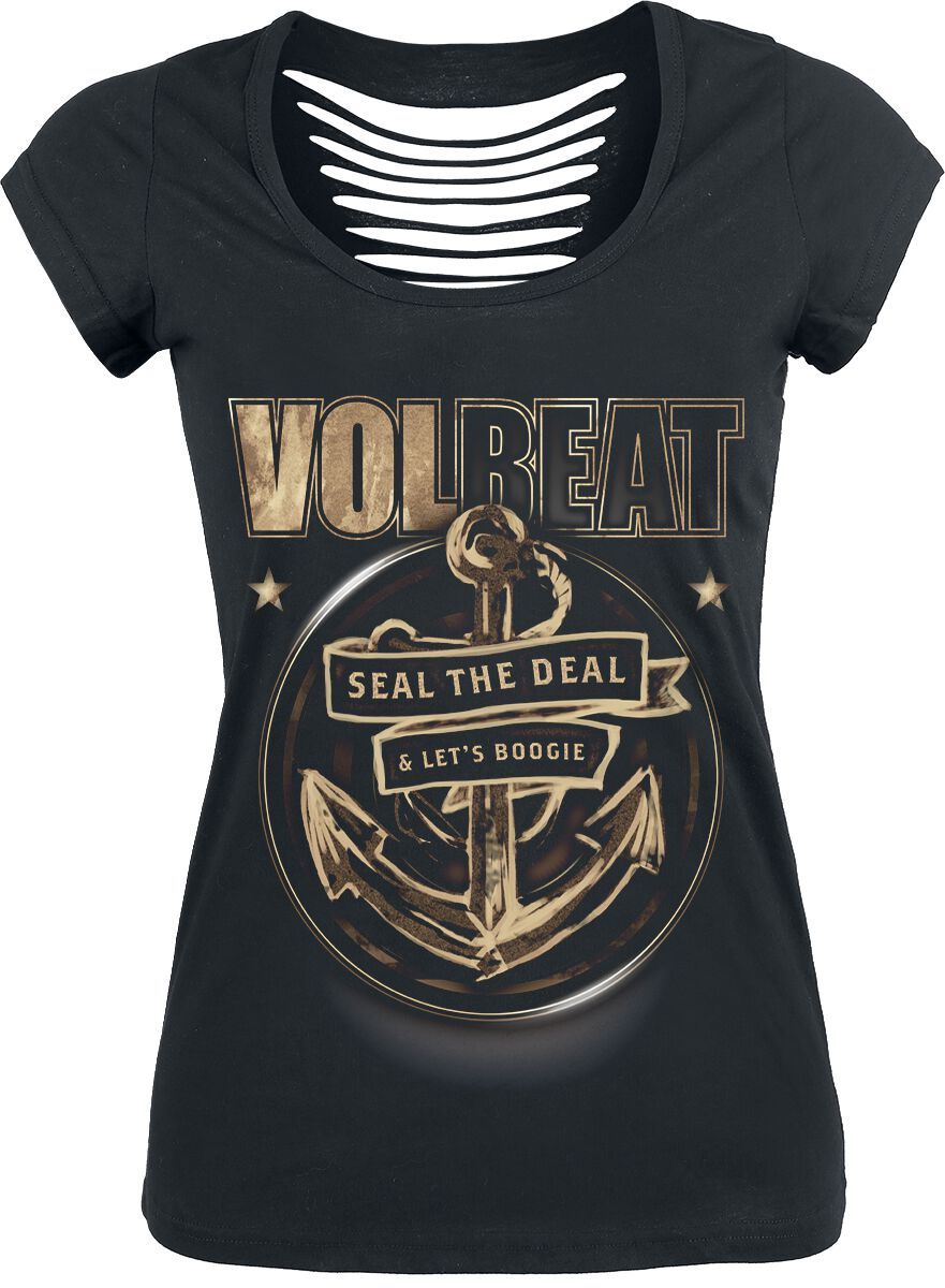 Volbeat T-Shirt - Anchor - S bis XL - für Damen - Größe S - schwarz  - EMP exklusives Merchandise! von Volbeat