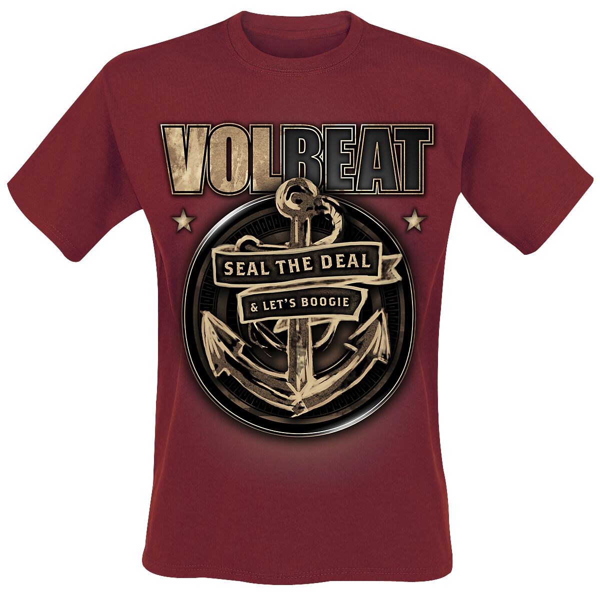 Volbeat T-Shirt - Anchor - S bis XXL - für Männer - Größe S - rot  - EMP exklusives Merchandise! von Volbeat