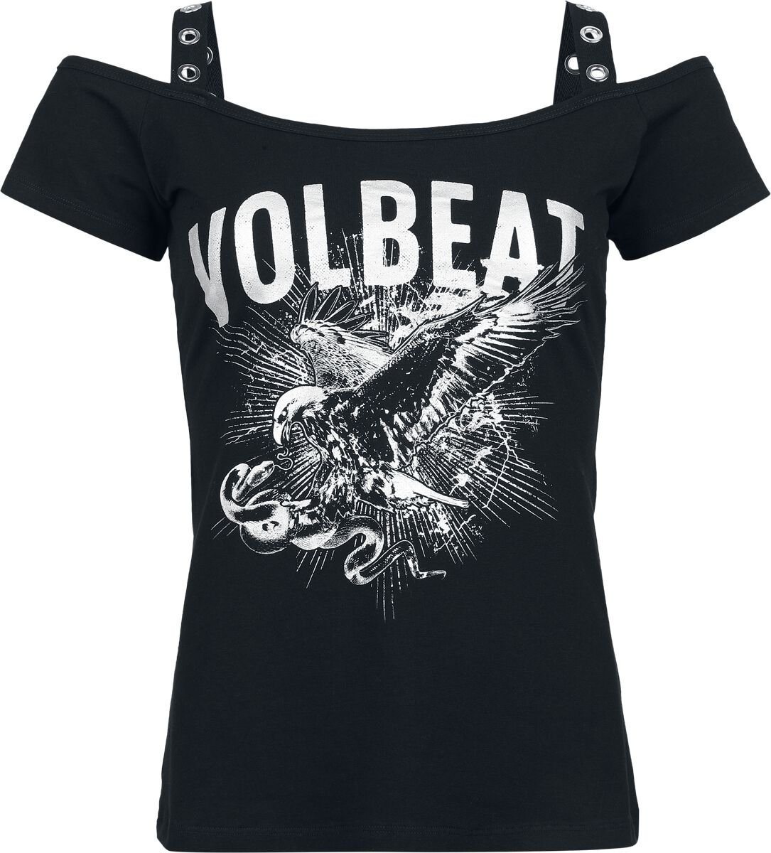 Volbeat T-Shirt - EMP Signature Collection - S bis XXL - für Damen - Größe M - schwarz  - EMP exklusives Merchandise! von Volbeat