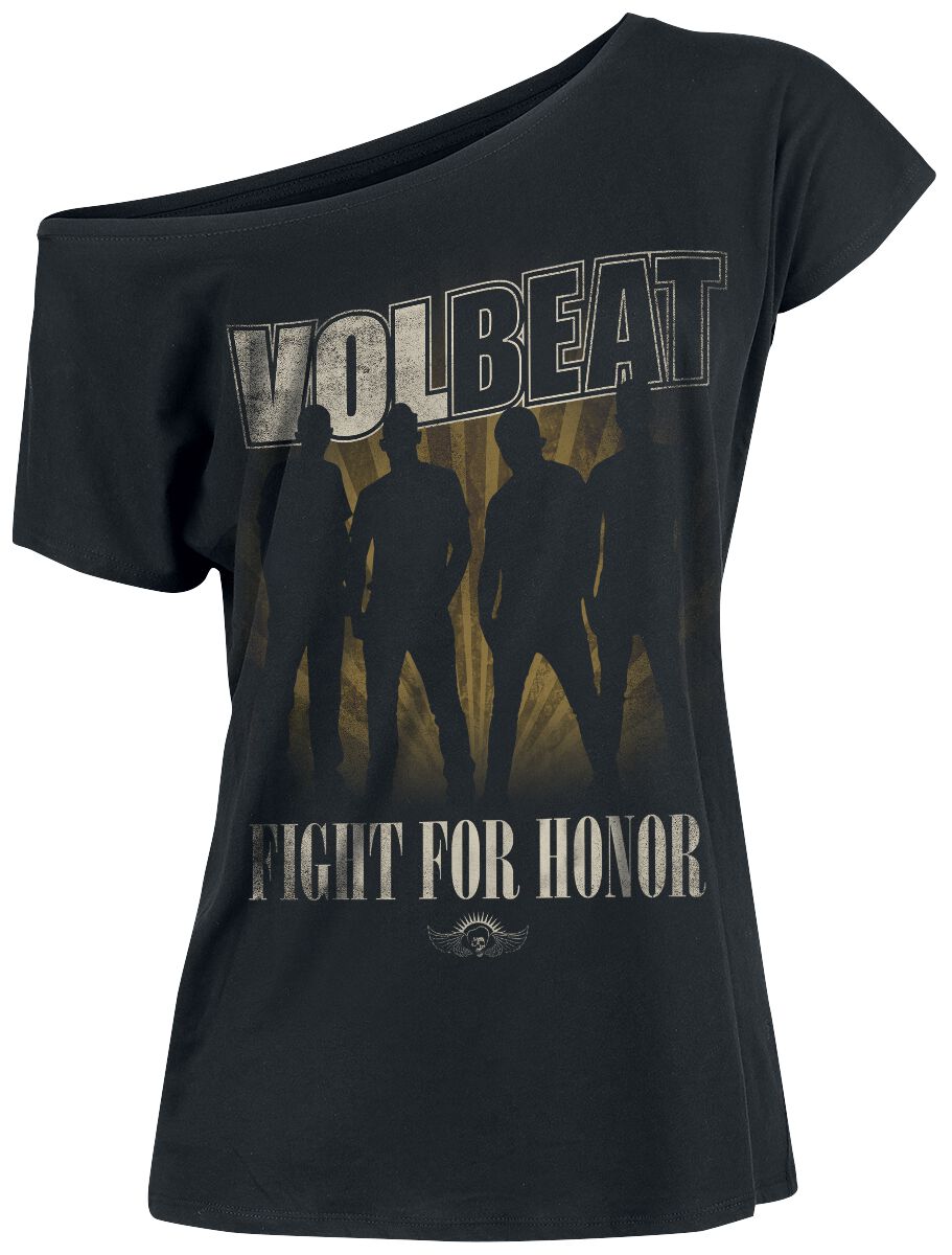 Volbeat T-Shirt - Fight For Honor - S bis XXL - für Damen - Größe L - schwarz  - EMP exklusives Merchandise! von Volbeat