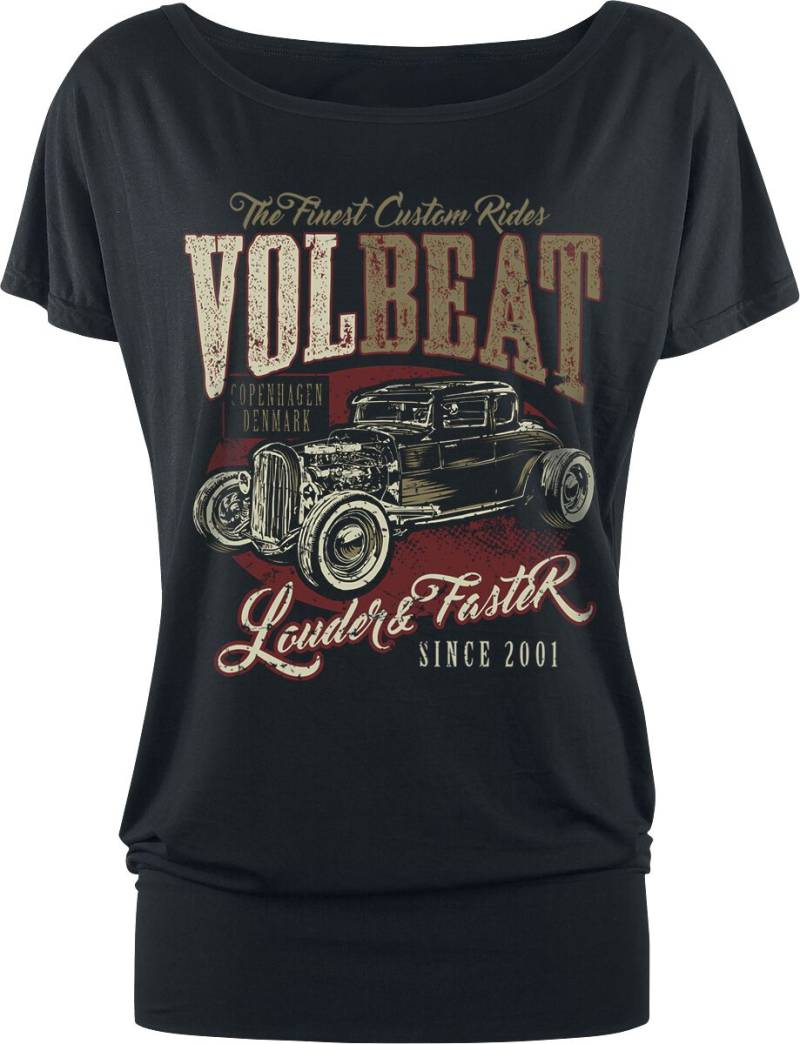 Volbeat T-Shirt - Louder And Faster - XS bis 5XL - für Damen - Größe 4XL - schwarz  - EMP exklusives Merchandise! von Volbeat