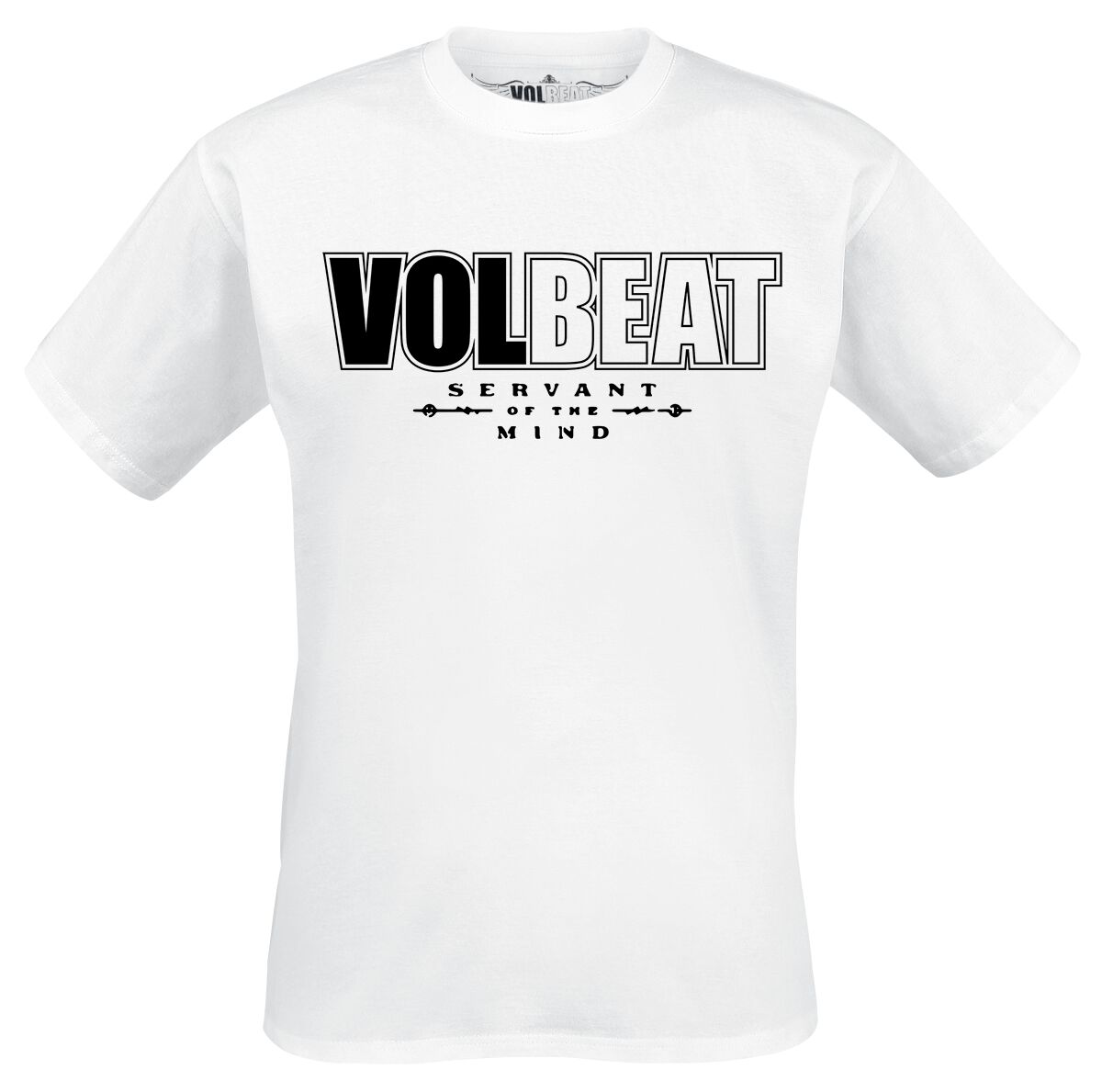 Volbeat T-Shirt - Servant Of The Mind Logo - S bis 3XL - für Männer - Größe 3XL - weiß  - EMP exklusives Merchandise! von Volbeat