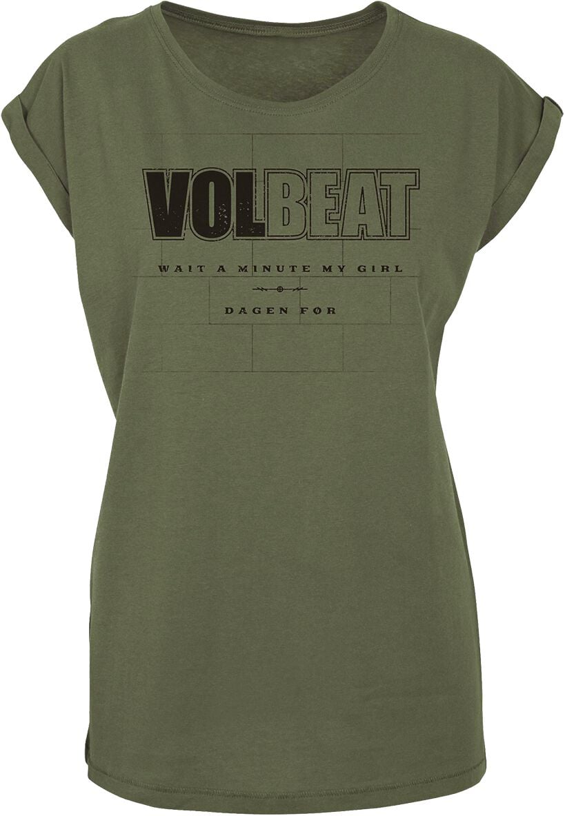 Volbeat T-Shirt - Wait A Minute My Girl - S bis XXL - für Damen - Größe S - sand  - EMP exklusives Merchandise! von Volbeat