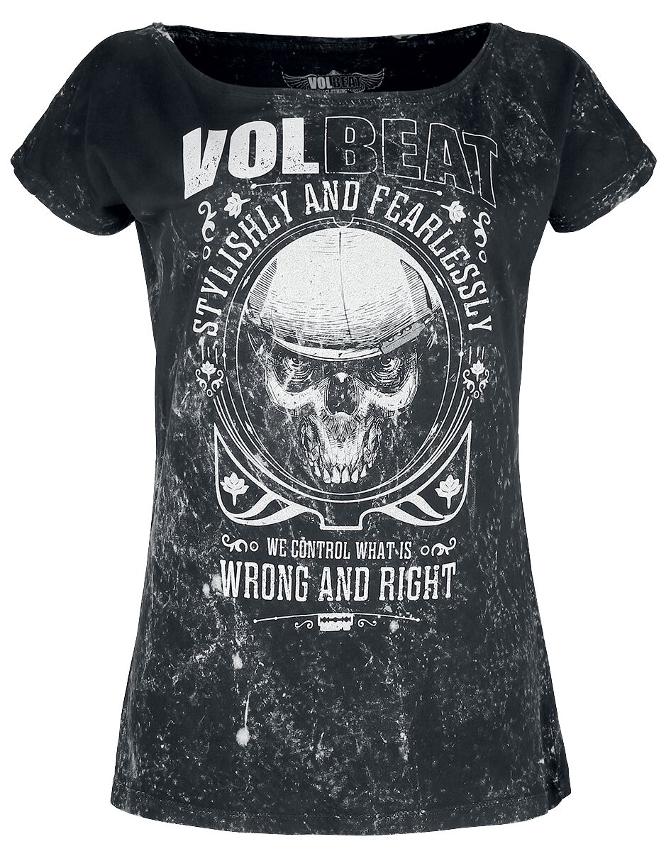 Volbeat T-Shirt - Wrong and Right - S bis 4XL - für Damen - Größe M - charcoal  - EMP exklusives Merchandise! von Volbeat