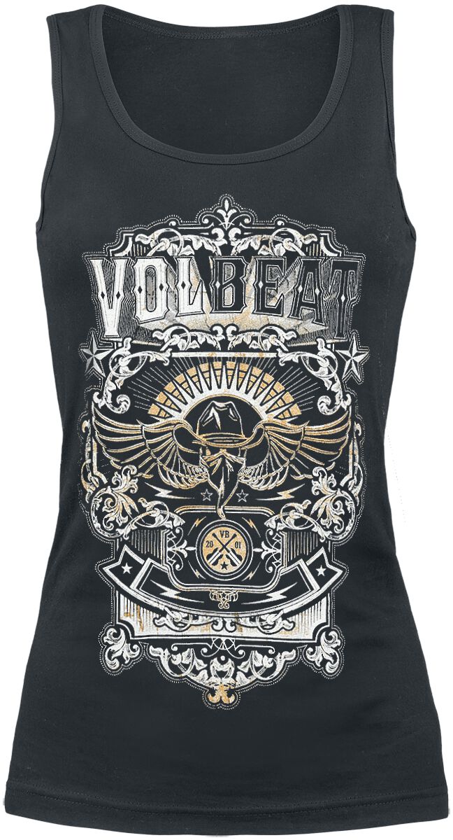 Volbeat Top - Old Letters - S bis XL - für Damen - Größe XL - schwarz  - EMP exklusives Merchandise! von Volbeat