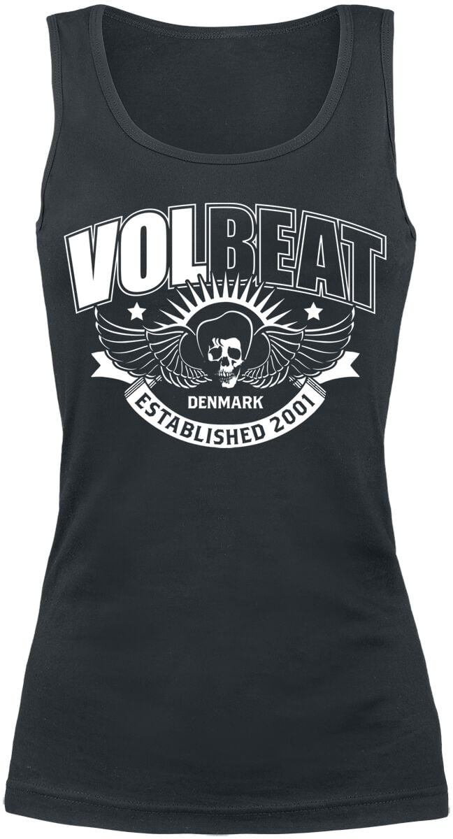 Volbeat Top - Skullwing Ribbon - S bis XXL - für Damen - Größe XL - schwarz  - EMP exklusives Merchandise! von Volbeat