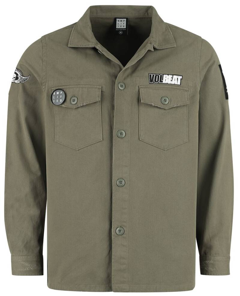 Volbeat Amplified Collection - Military Shirt - Shacket Langarmhemd khaki in L von Volbeat
