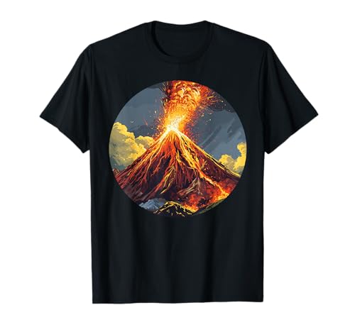 Cooles Vulkan Kostüm für Jungen und Mädchen T-Shirt von Volcano Outfit