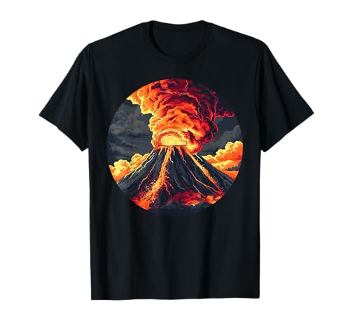 Cooles ausbrechender Vulkan Kostüm für Jungen und Mädchen T-Shirt von Volcano Outfit