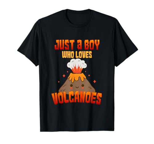 Just A Boy Who Loves Volcanoes Volcano Lover Volcanologe T-Shirt Just A Boy Who Loves Volcanoes Volcano Lover Volcanologe T-Shirt von Volcano Seismologist Enthusiasts