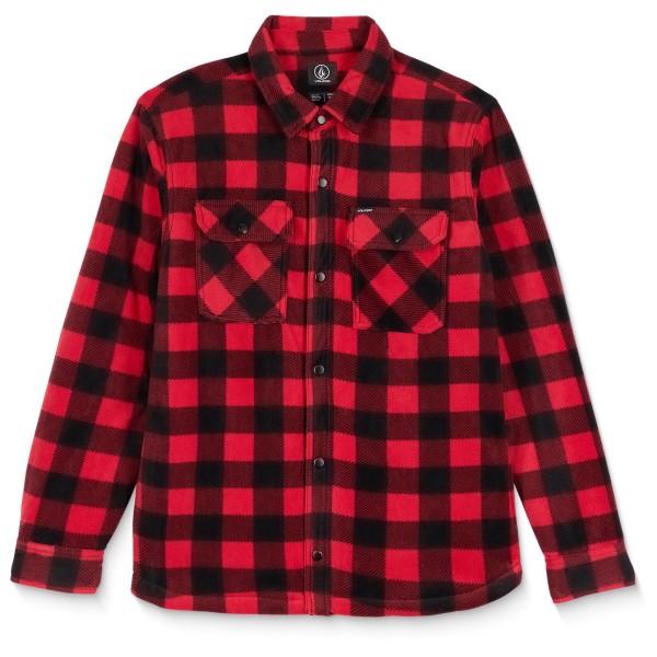 Volcom - Bowered Fleece L/S - Fleecejacke Gr L rot von Volcom