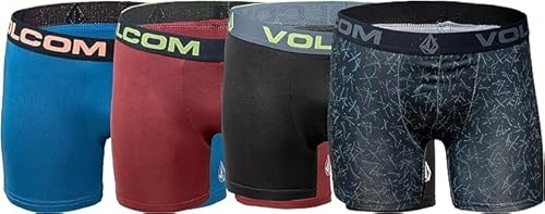 Volcom Boxer Shorts I Boxer Briefs I 4er Pack I Herren I Gr.L I Schwarz-Blau-Grau-Rot I Poly-Spandex I Performance Stretch8268 von Volcom