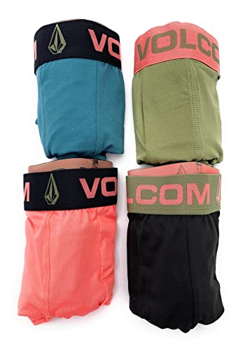 Volcom Boxer Shorts I Boxer Briefs I 4er Pack I Herren I Gr.L I Schwarz-Orange-Grün-Grau I Performance Stretch9961 von Volcom