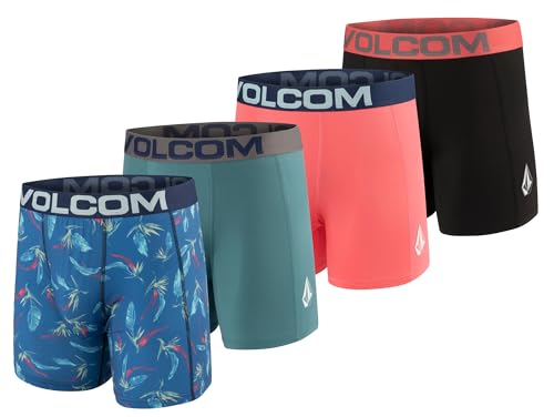 Volcom Boxer Shorts I Boxer Briefs I 4er Pack I Herren I Gr.S,M,L,XL I Performance Stretch I Mehrfarbige Auswahl (DE/NL/SE/PL, Alphanumerisch, L, Regular, Regular) von Volcom