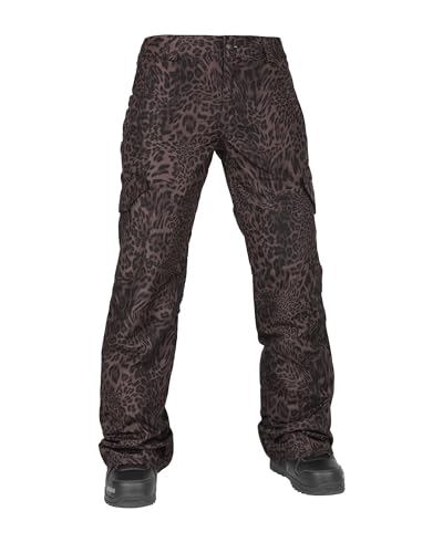 Volcom Bridger Damen Snowboardhose, schmale Passform, isoliert, Leopard, M von Volcom