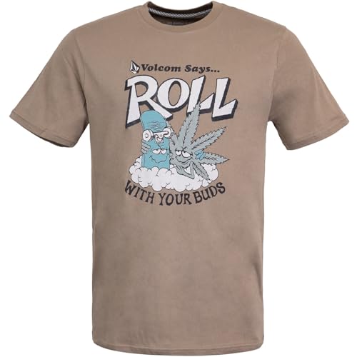 Volcom Budz T-Shirt Herren (Teak, M) von Volcom