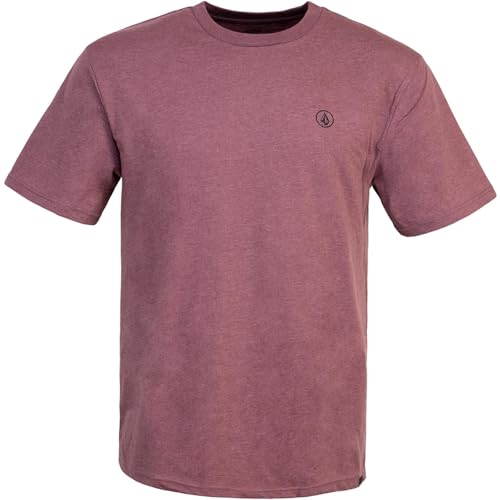 Volcom Circle Blanks T-Shirt Herren (Merlot, L) von Volcom