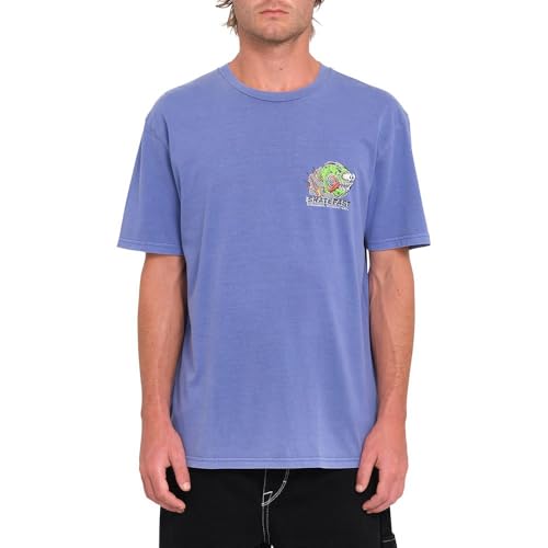 Volcom Crazee Wheel T-Shirt Herren (Ballpoint Blue, L) von Volcom