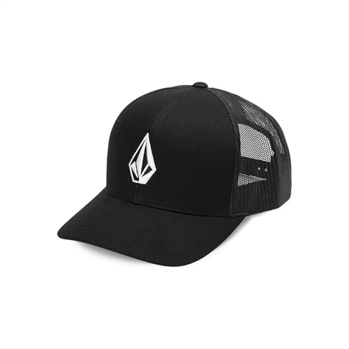 Volcom Curved Peak 6 Panel Snapback Cap ~ Full Stone Cheese schwarz von Volcom