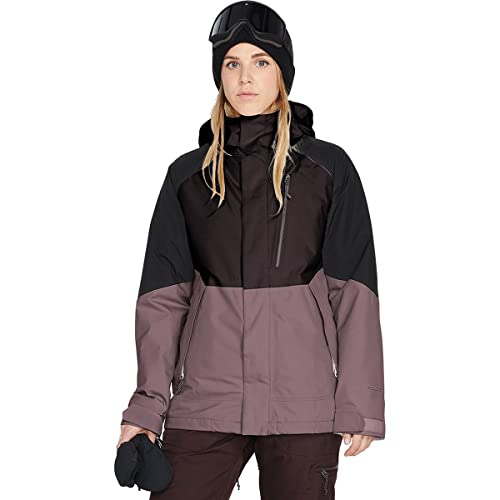 Volcom Damen Aris Ins Gore Jacket Jacke, Schwarz, Pflaume, L von Volcom