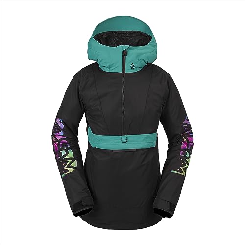 Volcom Damen Ashfield Pullover Jacke, Schwarz, S von Volcom