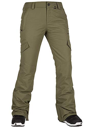 Volcom Damen Bridger Isolierte Schneehose, Military, Small Volcom Damen Bridger Isolierte Schneehose, Military, Small von Volcom