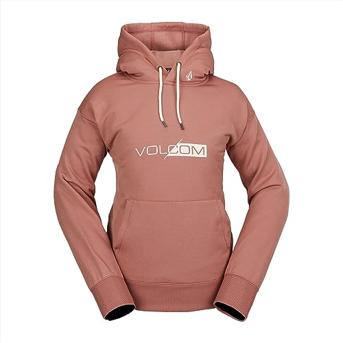 Volcom Damen Core Hydro Crew Snowboard Ski Reiten Fleece Sweatshirt, Earth Pink S4, XX-Large von Volcom