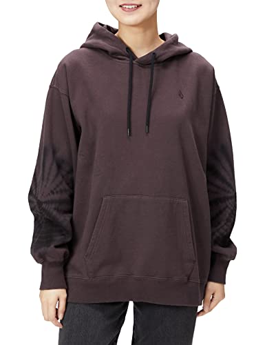 Volcom Damen Costus P/O Fleece Hoodie, Schwarz, Pflaume, L von Volcom