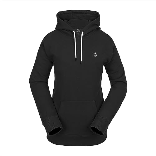 Volcom Damen Costus Pollover Baselayer Hooded Fleece Snow Sweatshirt, Schwarz S4, Medium von Volcom