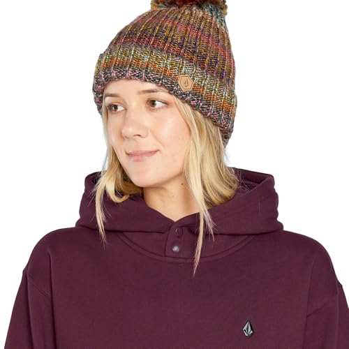 Volcom Damen Costus Pollover Baselayer Hooded Fleece Snow Sweatshirt Kapuzenpullover, Burgunderrot S5, X-Small von Volcom