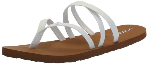 Volcom Damen Easy Breezy II Flip Flop Sandalen, Weiss/opulenter Garten, 40.5 EU von Volcom