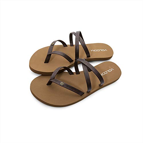 Volcom Damen Easy Breezy Ii Flip Flop Sandalen, Braun, 38 EU von Volcom