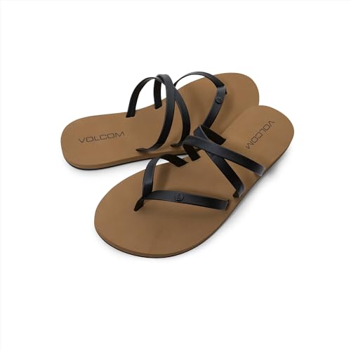 Volcom Damen Easy Breezy Ii Flip Flop Sandalen, Schwarz - Neu, 38 EU von Volcom