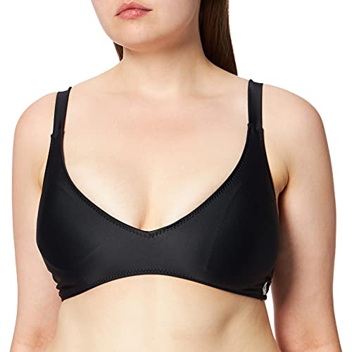 Volcom Damen Simply Solid V-Ausschnitt Bikini, New Black, Small von Volcom