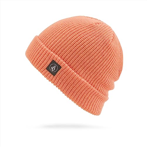 Volcom Damen Full Stone Beanie-Mütze, Koralle, Einheitsgröße Volcom Damen Full Stone Beanie-Mütze, Koralle, Einheitsgröße von Volcom
