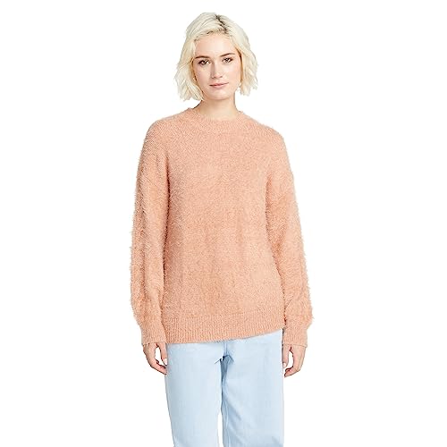 Volcom Damen Fuzzilicious Crew Neck Sweater Strickjacke, Ton, Mittel von Volcom