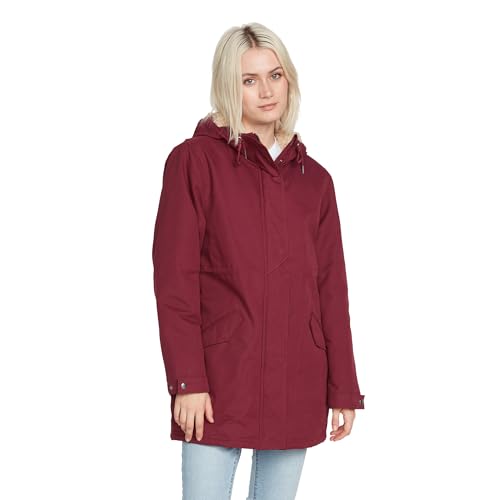 Volcom Damen Less is More 5k Parka, Weinrot, S von Volcom